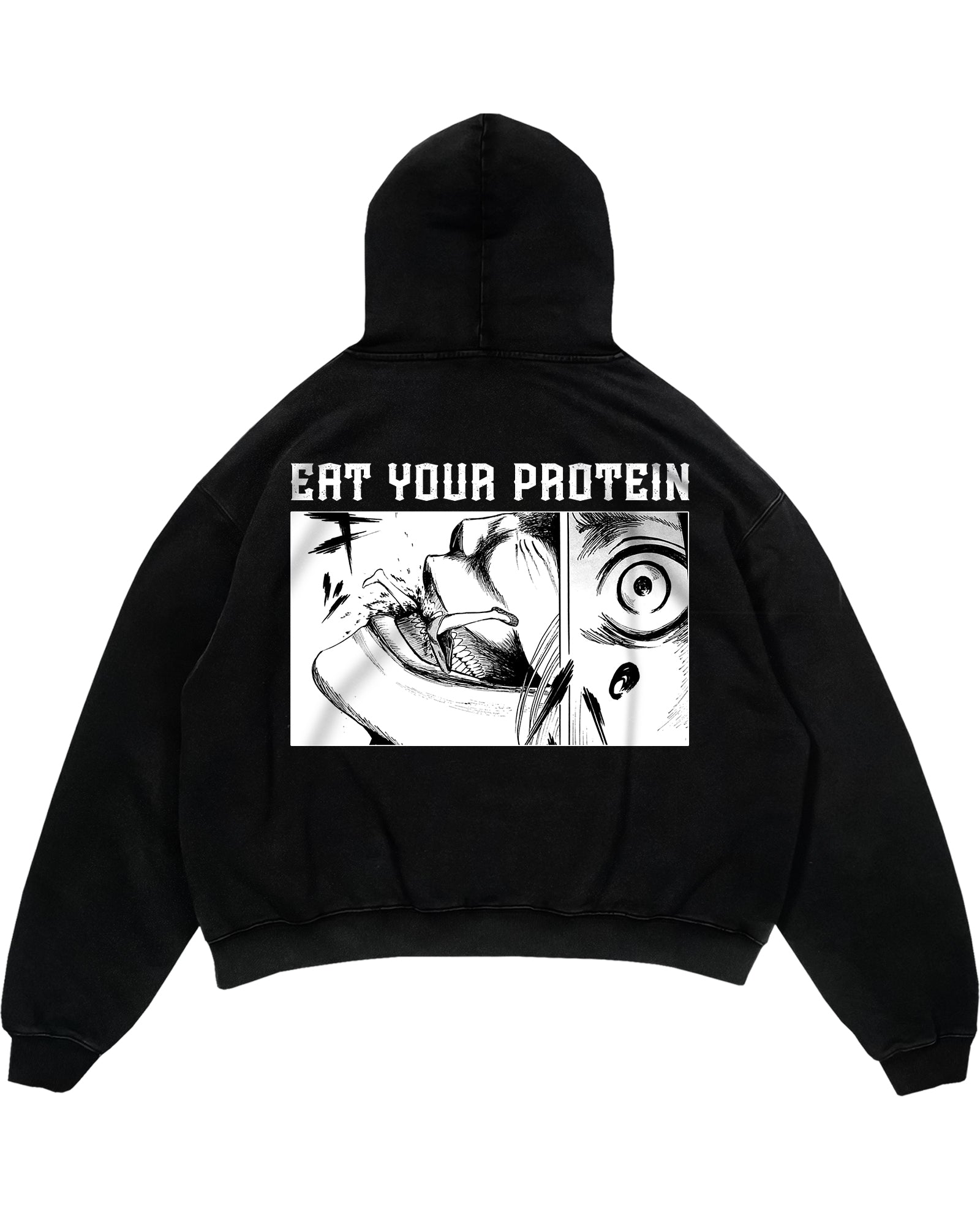 Eat Your Protein(Backprint) Oversized Hoodie