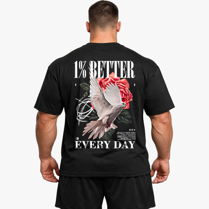 1% Better Oversized (Backprint) Shirt