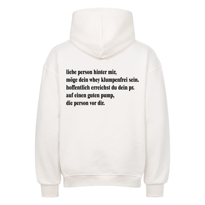 liebe person hinter mir Oversized Hoodie