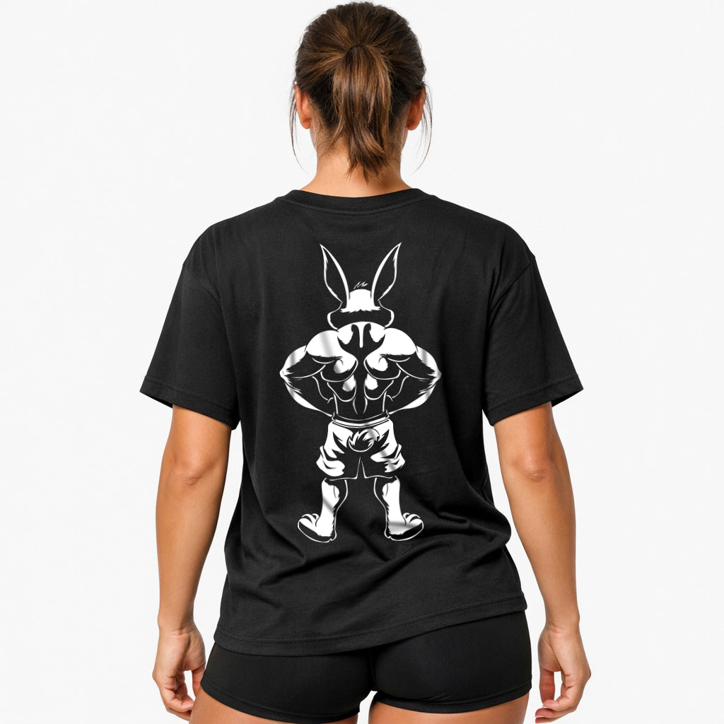 Bunny Flex B&W (Backprint) Oversized Shirt