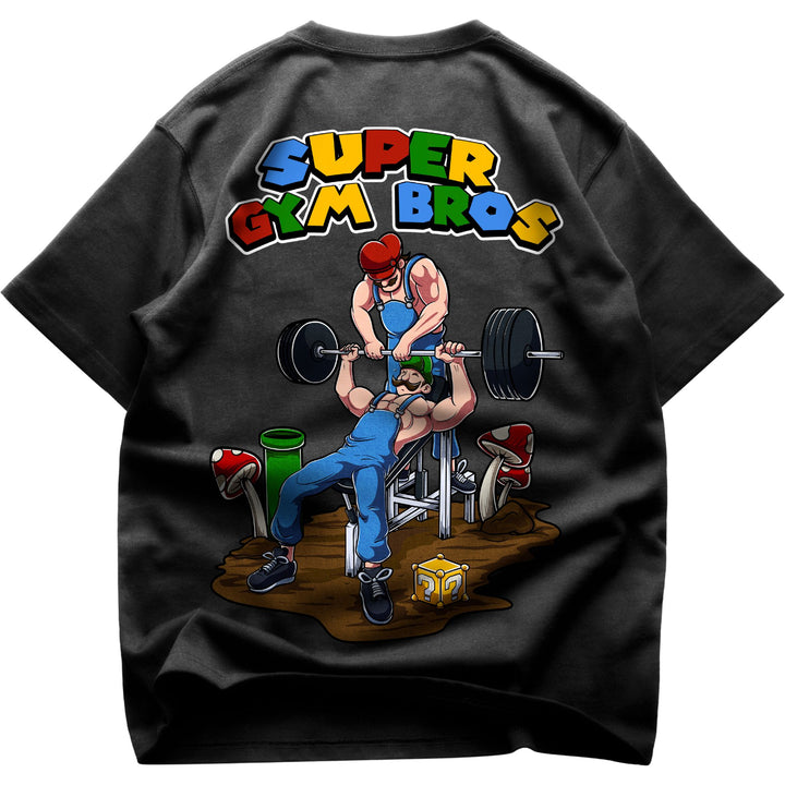 Super Gym Bros (Backprint) Oversized Shirt