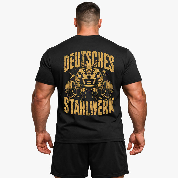 Deutsches Stahlwerk (Backprint) T-Shirt