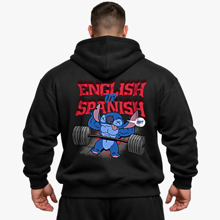 English or spanish Oversized (Backprint) Hoodie