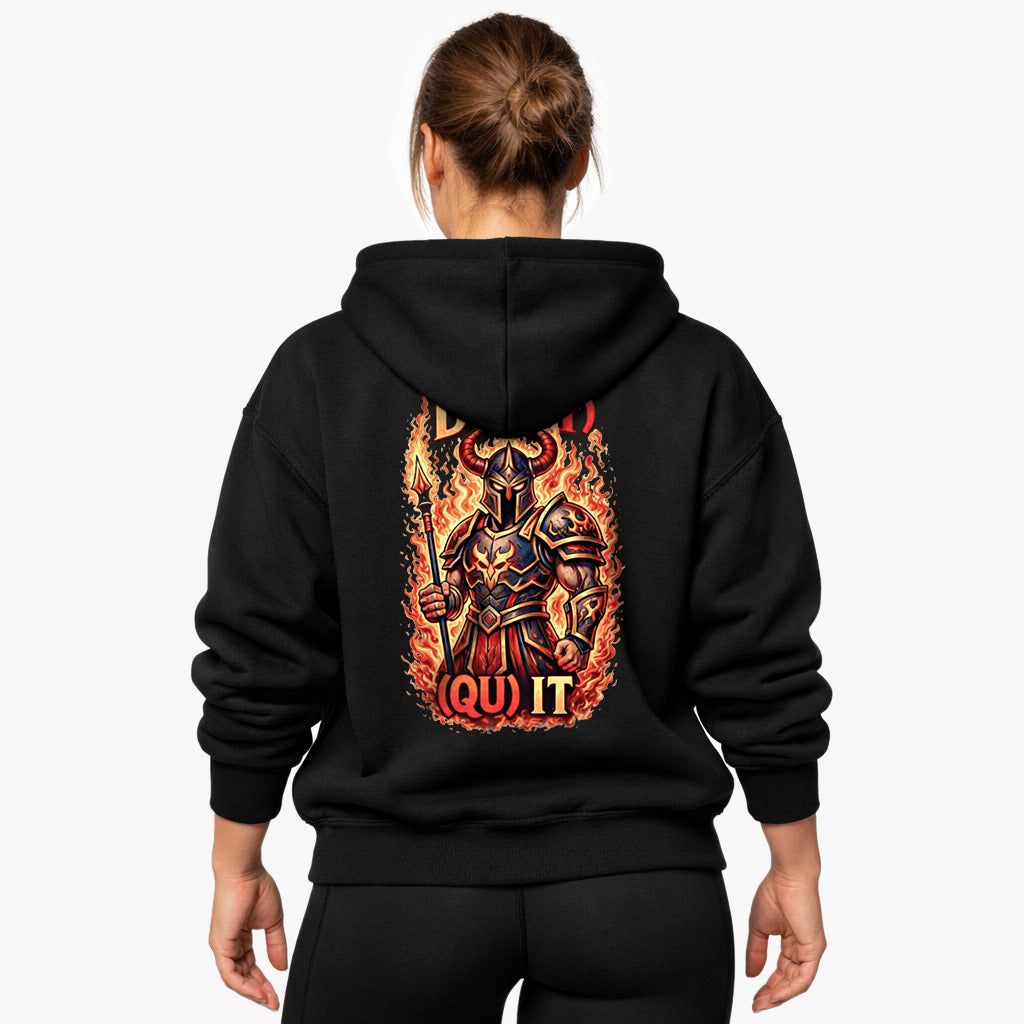 Do(nt) (Qu)it (Backprint) Oversized Hoodie