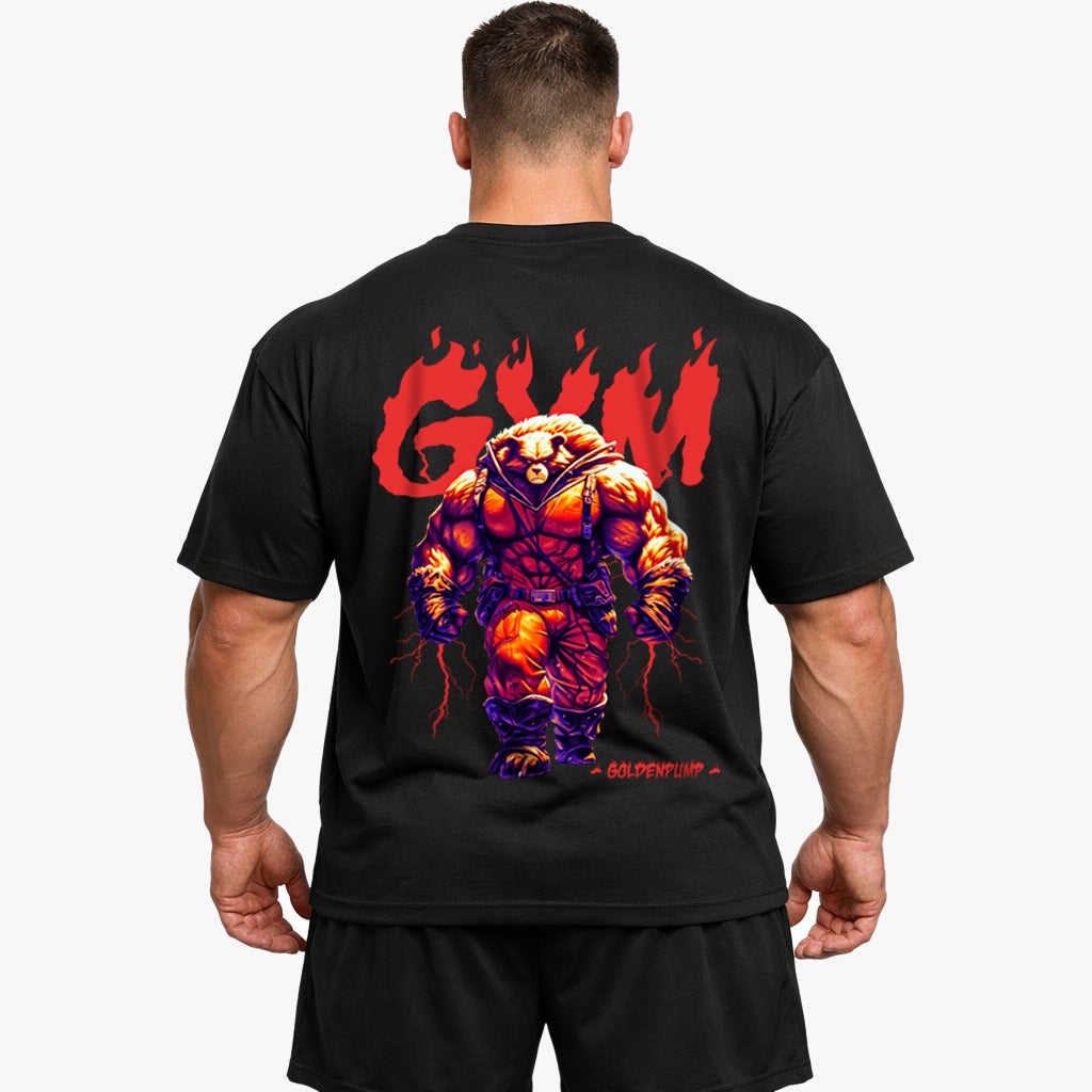 Gym-fire (Backprint) Oversized Shirt