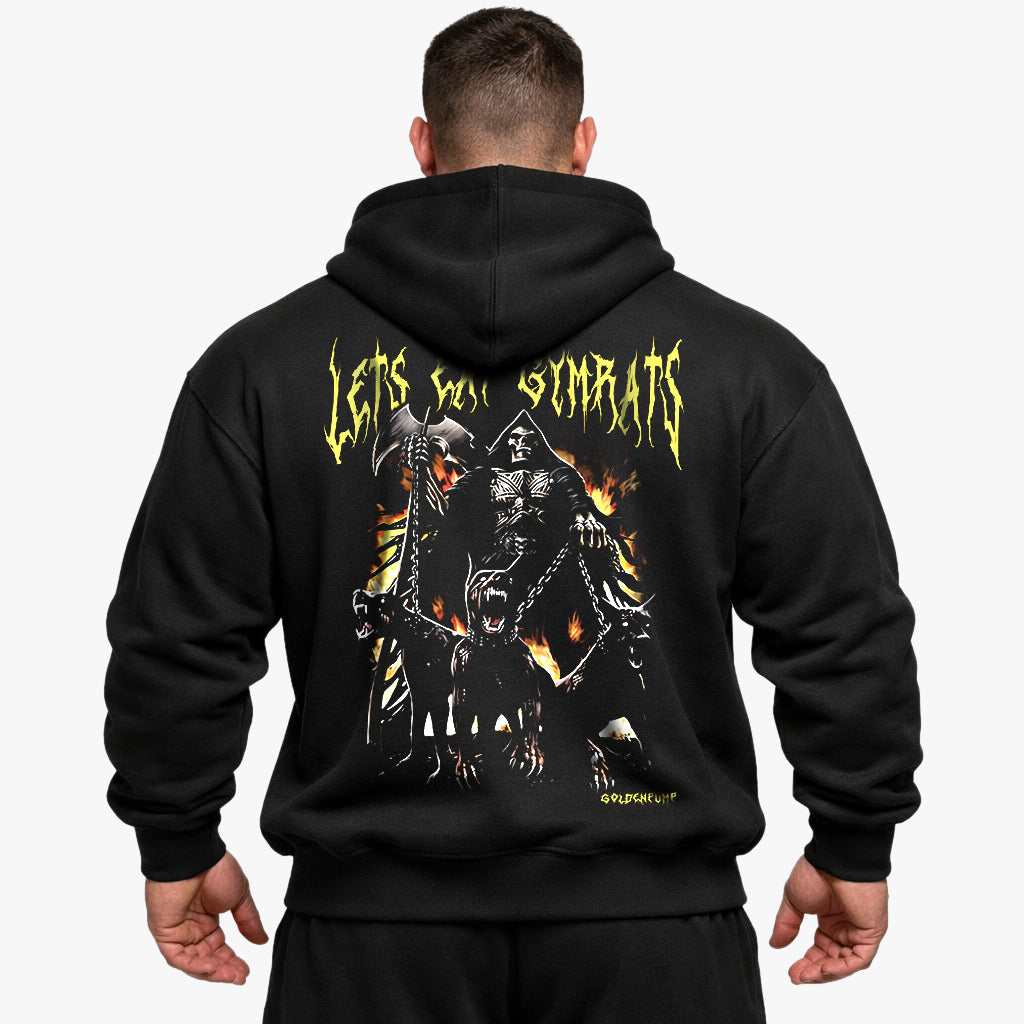 Lets eat gymrats Oversized (Backprint) Hoodie