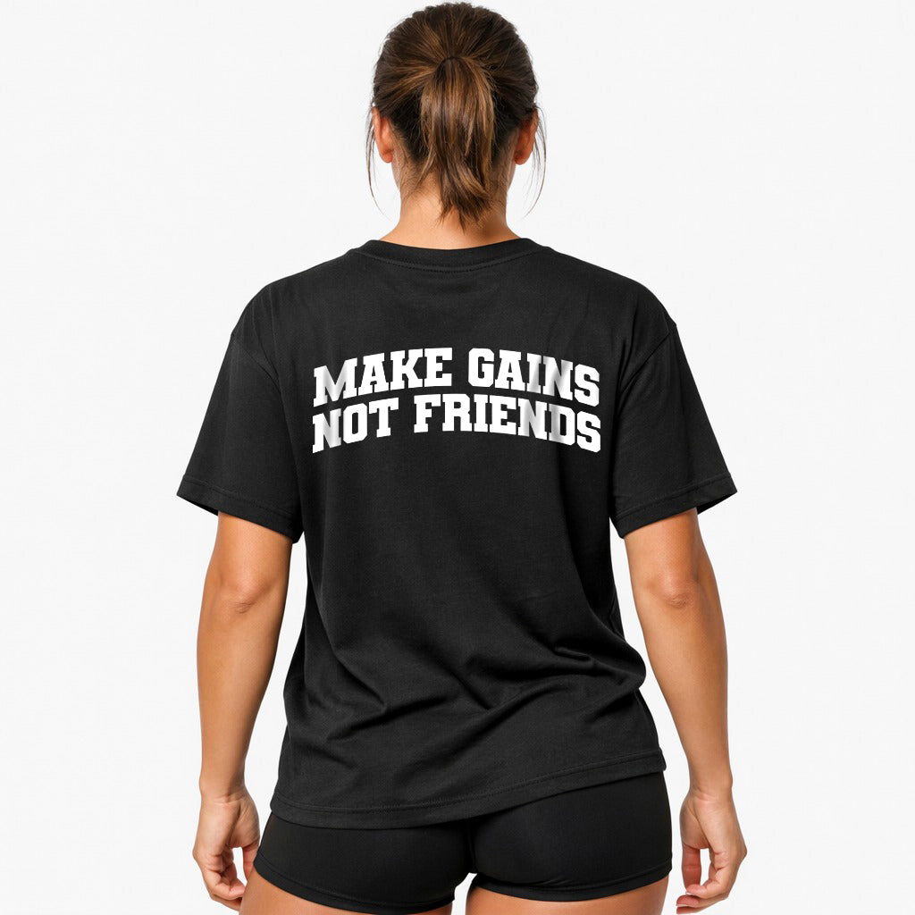 Make Gains (Backprint) Oversized Shirt