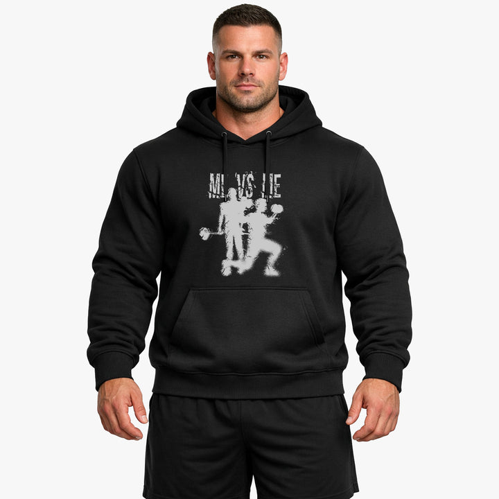 Me vs Me Hoodie - Mit Taschendruck