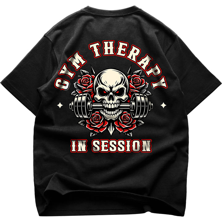 Gym Therapy In Session (Backprint) Oversized Shirt