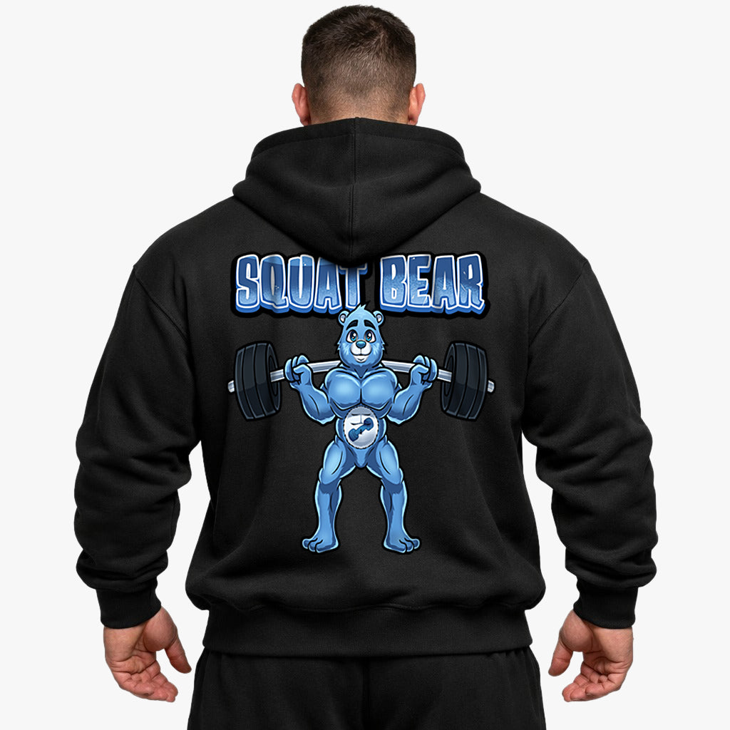 Squat Bear (backprint) Oversized Hoodie
