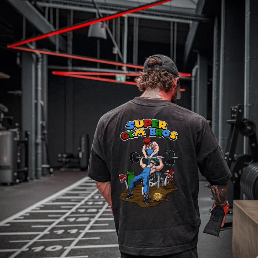 Super Gym Bros (Backprint) Oversized Shirt