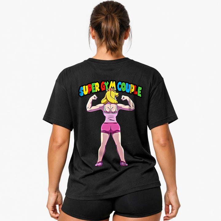 Super Gym Couple (Backprint) Oversized Shirt