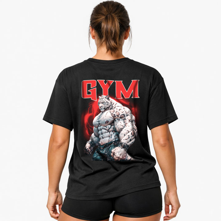 Tiger-Gym (Backprint) Oversized Shirt