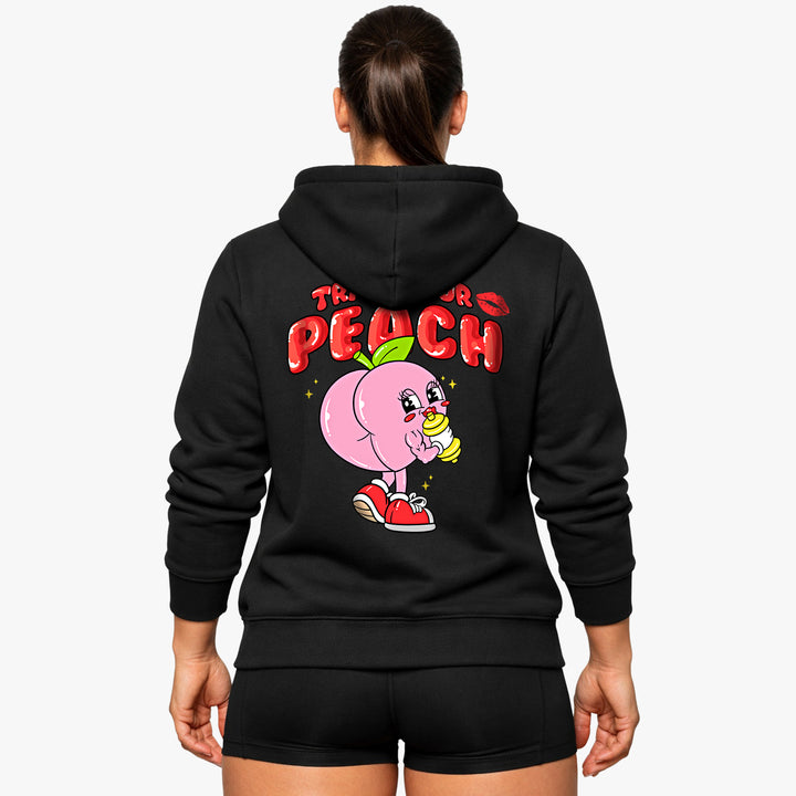 Entraînez votre sweat à capuche Peach (Backprint)