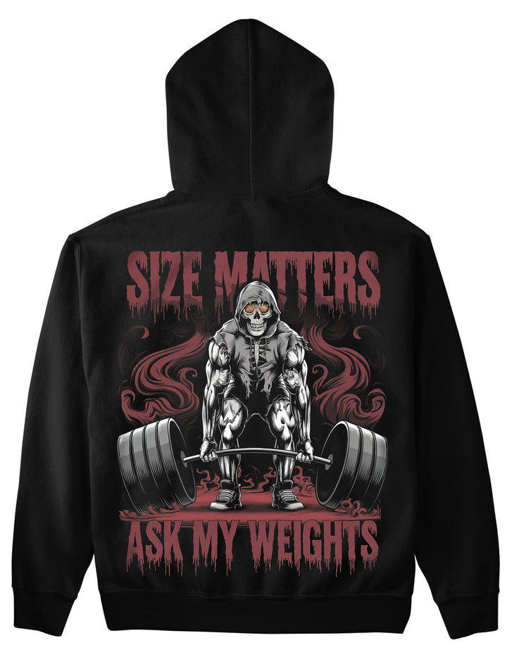 size matters (Backprint) Hoodie