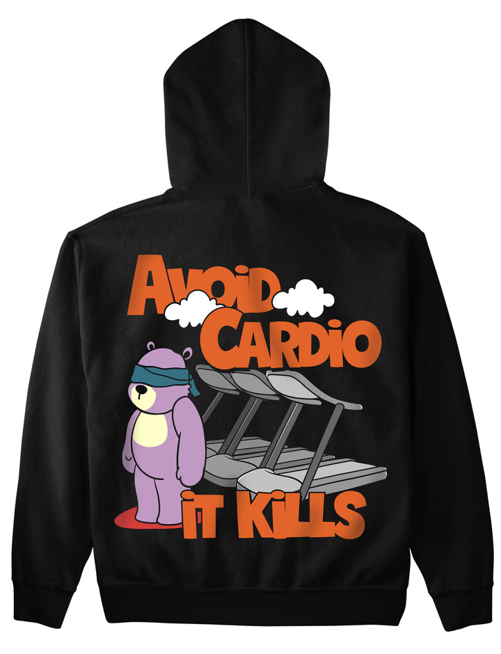 Evite la sudadera con capucha Cardio (Backprint)